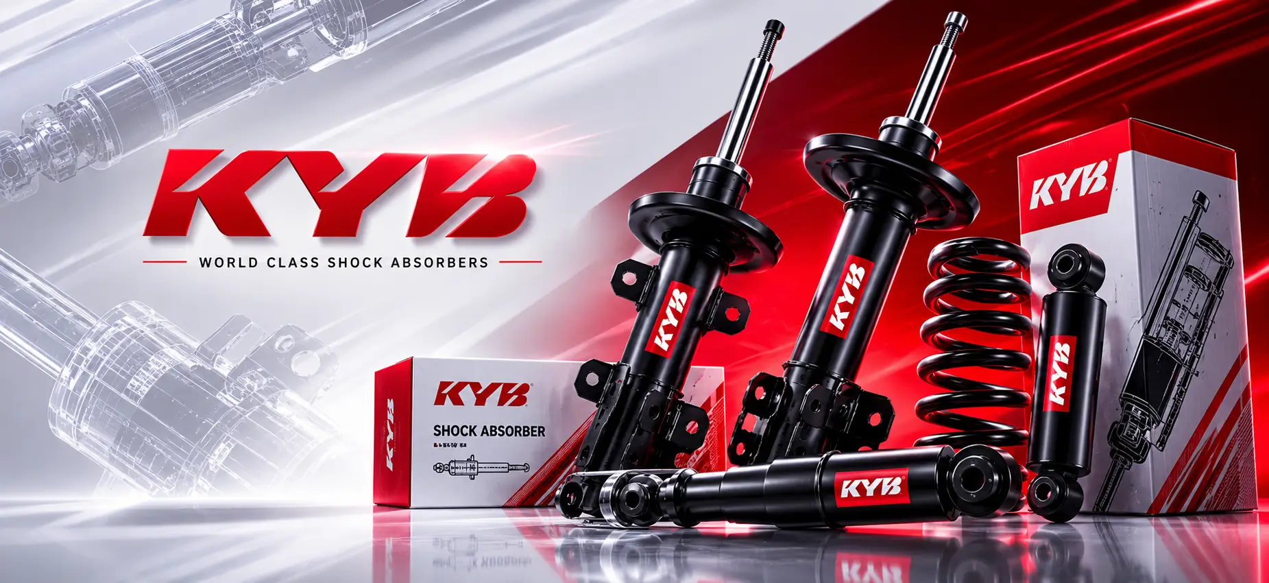 کمک فنر های وارداتی kyb